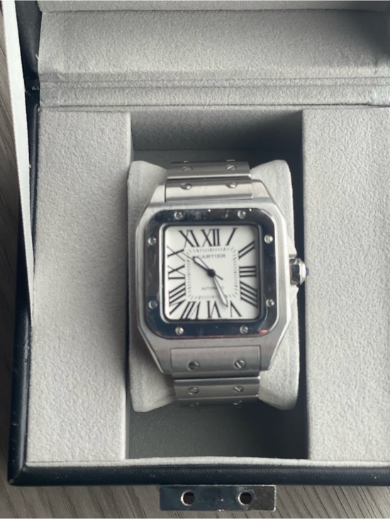 Cartier Other - Cartier Men's Silver Stainless Steel Watch with White Dial